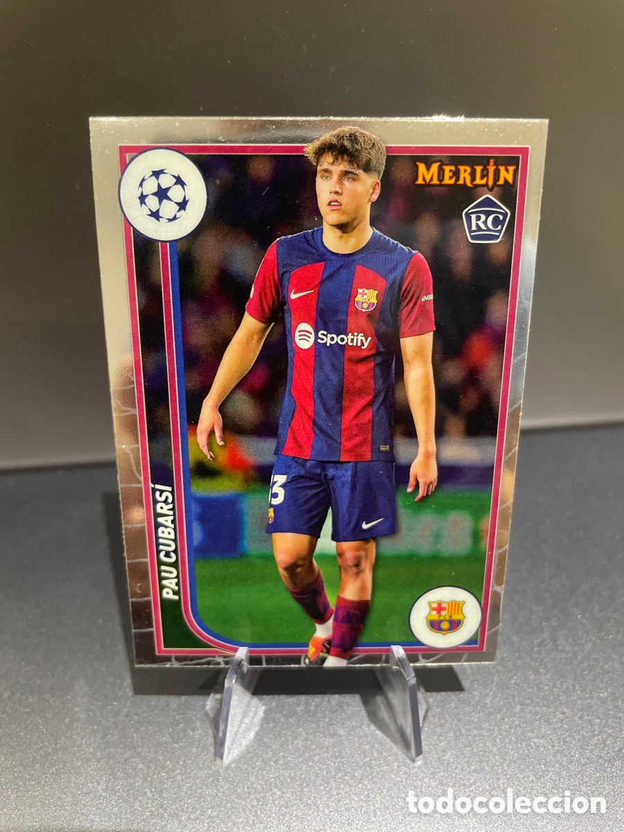 Cromos de F&uacute;tbol: Pau Cubarsi 103 Rookie Topps Merlin 2024 FC Barcelona