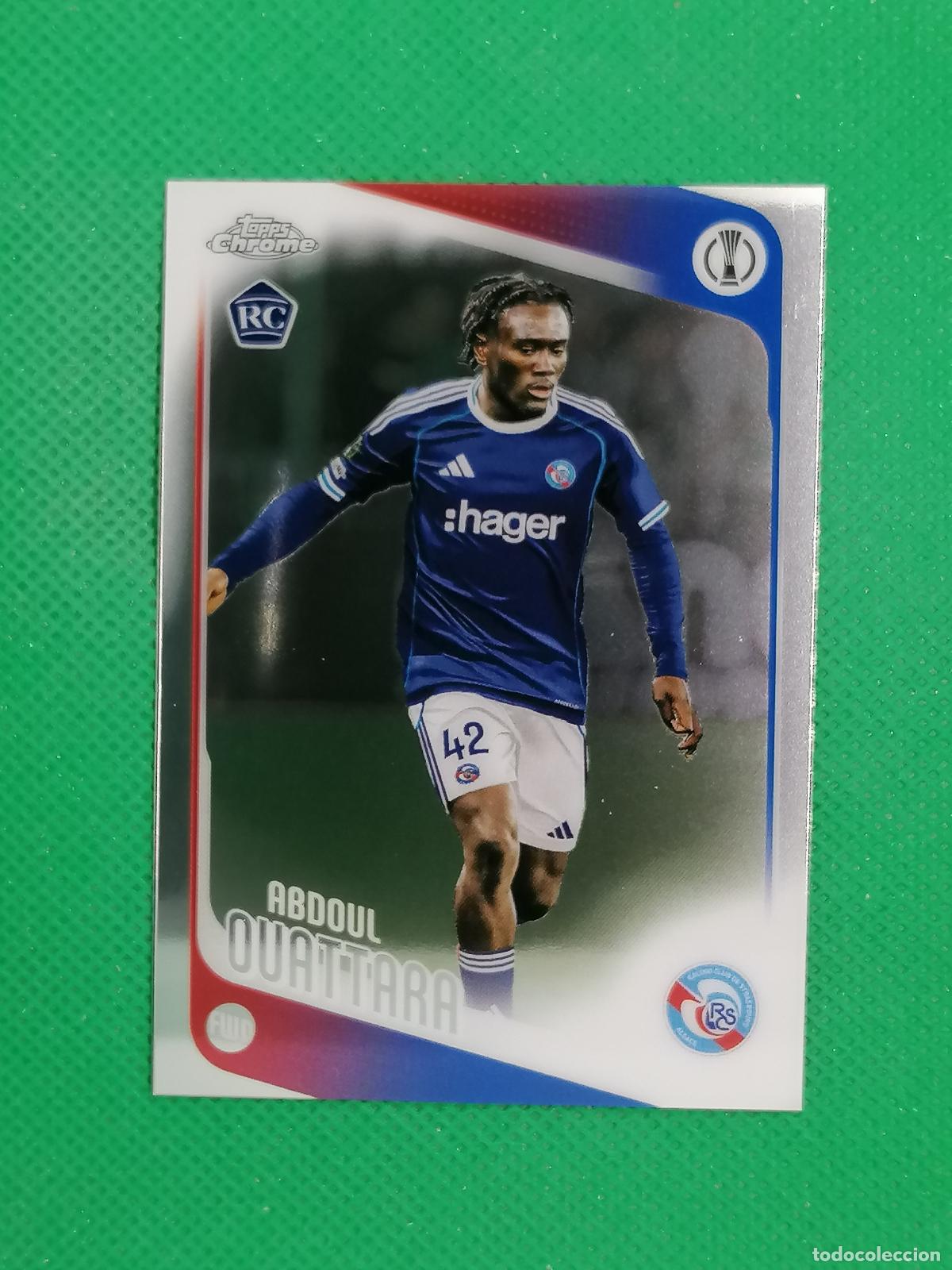 Cromos de F&uacute;tbol: 114 ABDOUL OUTTARA ROOKIE STRASBOURG ALSACE ⚽ TOPPS CHROME UCC 25 26 2025 2026 ⚽