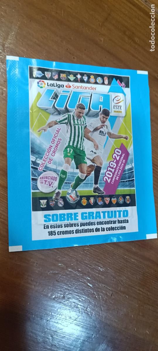 Cromos de F&uacute;tbol: SOBRE GRATUITO VACIO CROMO FUTBOL LIGA 19-20 EDICIONES ESTE 2019-2020
