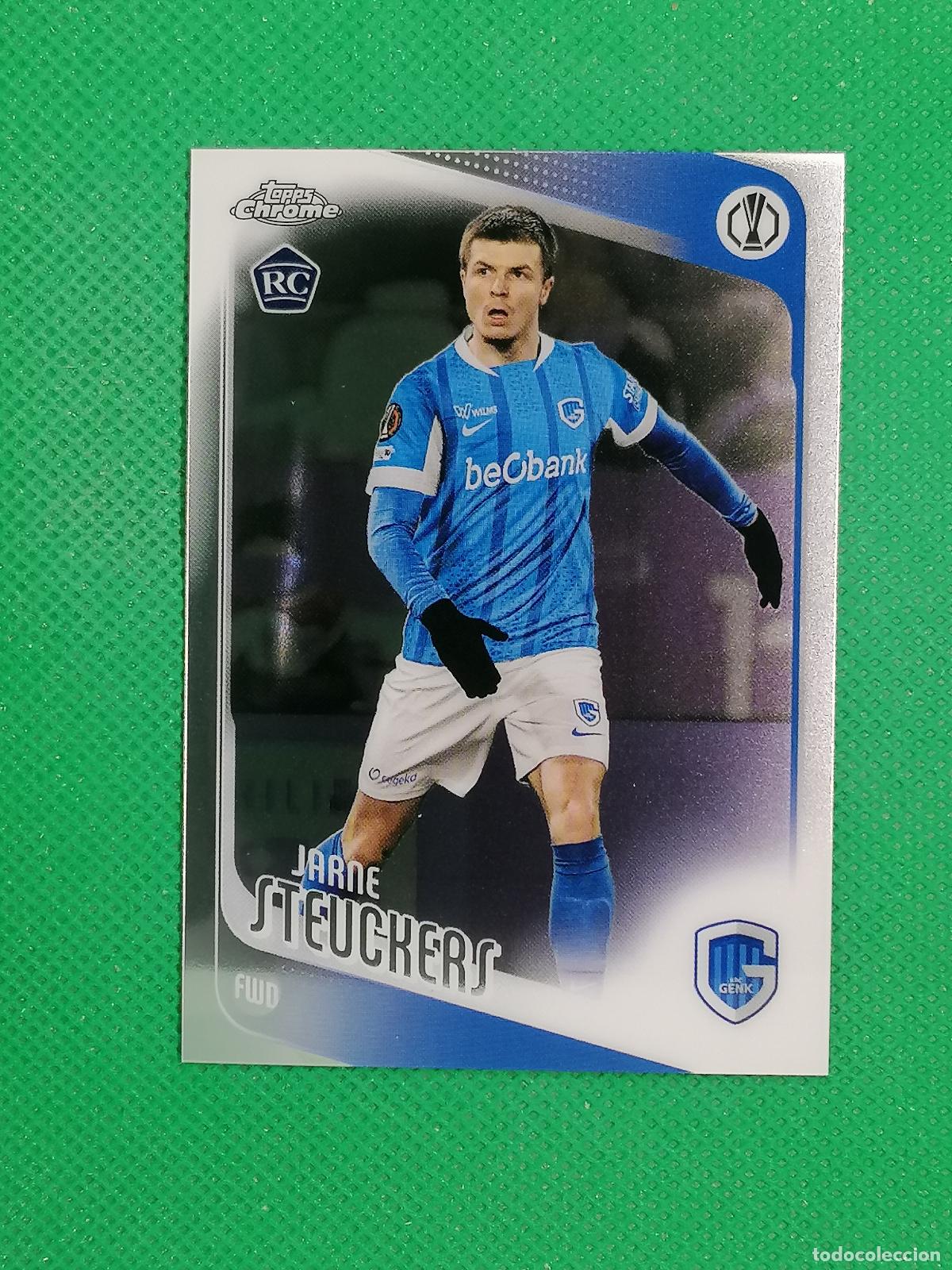 Cromos de F&uacute;tbol: 126 JARNE STEUCKERS ROOKIE KRC GENK ⚽ TOPPS CHROME UCC 25 26 2025 2026 ⚽