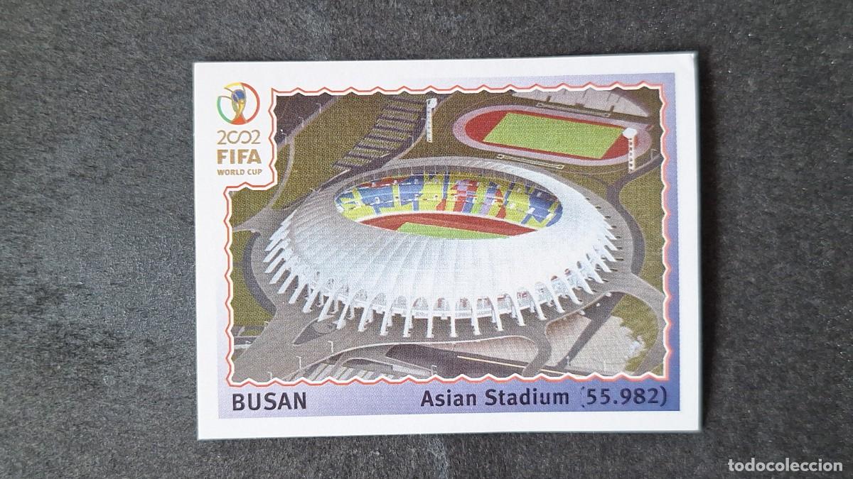 Cromos de F&uacute;tbol: L2 BUSAN ESTADIO ASIAN STADIUM 6 MUNDIAL KOREA Y JAPON 2002 PANINI NUNCA PEGADO SIN PEGAR