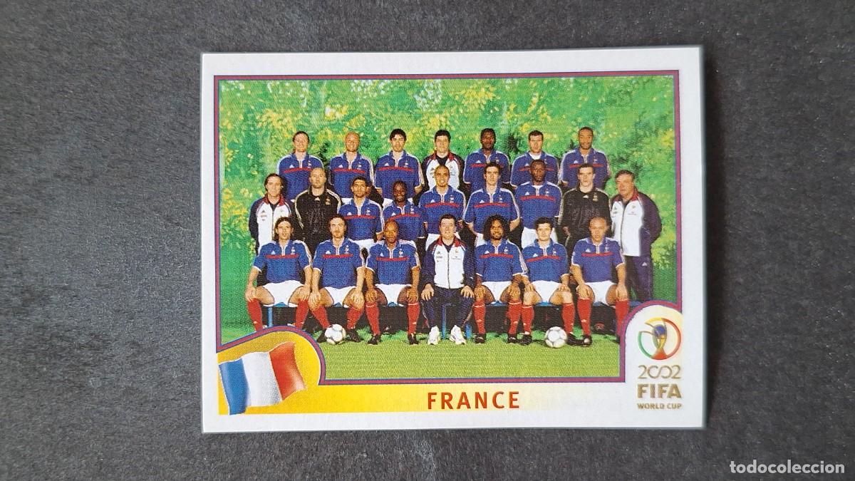 Cromos de F&uacute;tbol: L2 EQUIPO SELECCION FRANCIA 25 MUNDIAL KOREA Y JAPON 2002 PANINI NUNCA PEGADO SIN PEGAR