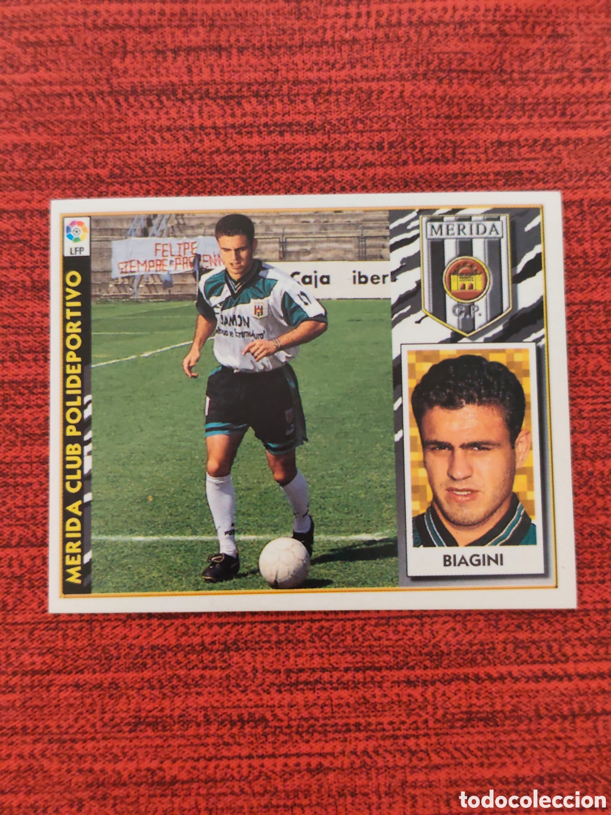 Cromos de F&uacute;tbol: COLOCA BIAGINI M&Eacute;RIDA EDICIONES ESTE 1997 1998