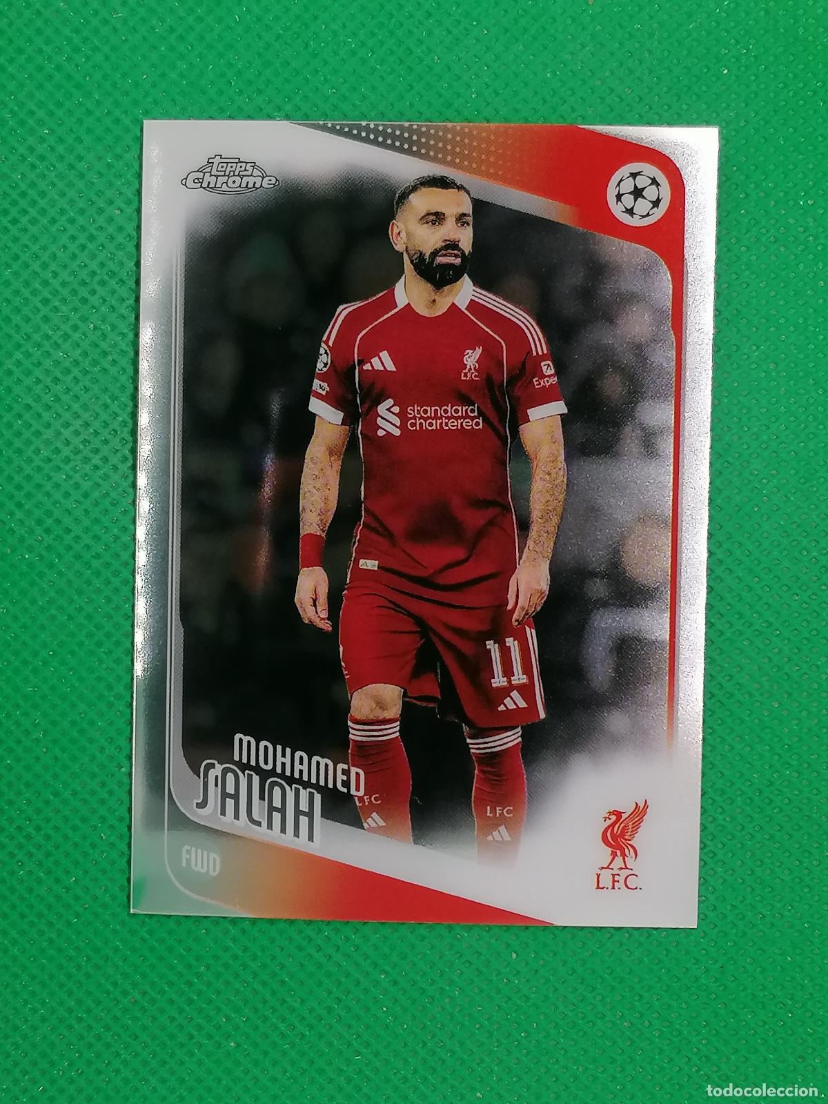 Cromos de F&uacute;tbol: 136 MOHAMED SALAH LIVERPOOL ⚽ TOPPS CHROME UCC 25 26 2025 2026 ⚽