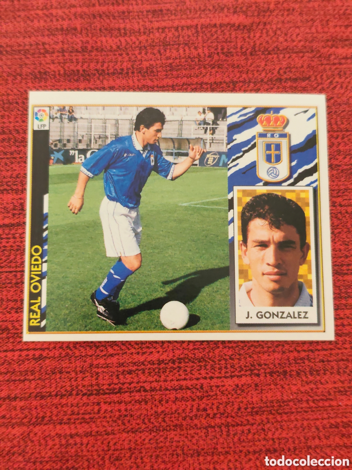 Cromos de F&uacute;tbol: COLOCA J. GONZ&Aacute;LEZ REAL OVIEDO EDICIONES ESTE 1997 1998