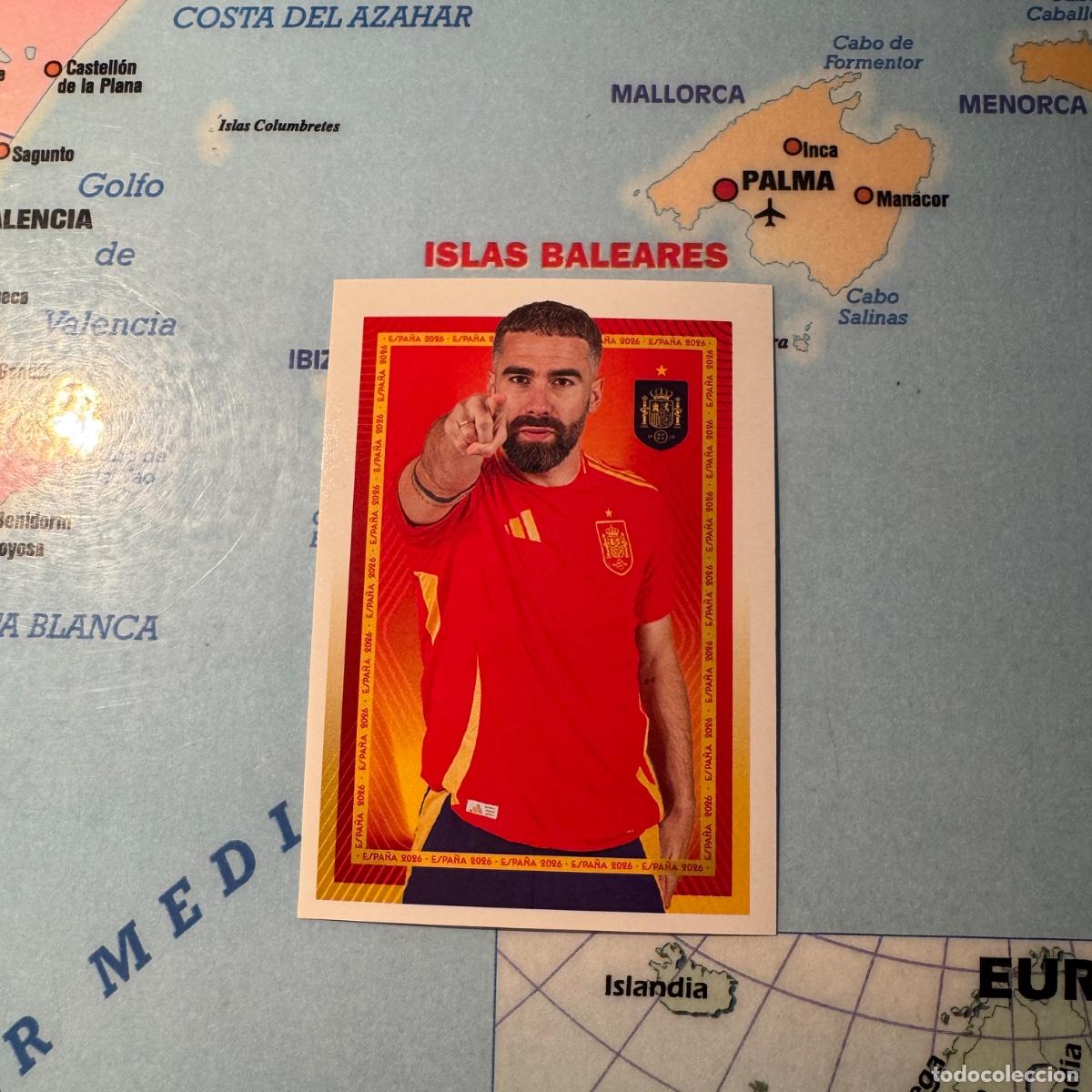 Cromos de F&uacute;tbol: Carvajal n&uacute;mero 15 la selecci&oacute;n espa&ntilde;ola &ldquo;Espa&ntilde;a 2026&rdquo; del Carrefour 2026
