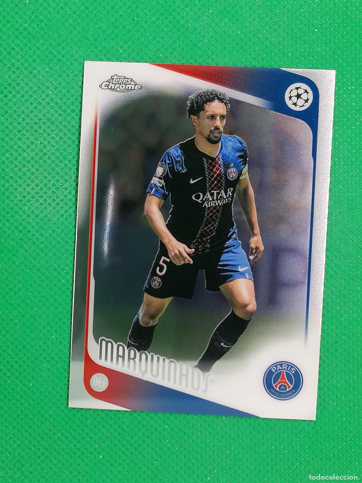 Cromos de F&uacute;tbol: 92 MARQUINHOS PARIS PSG ⚽ TOPPS CHROME UCC 25 26 2025 2026 ⚽