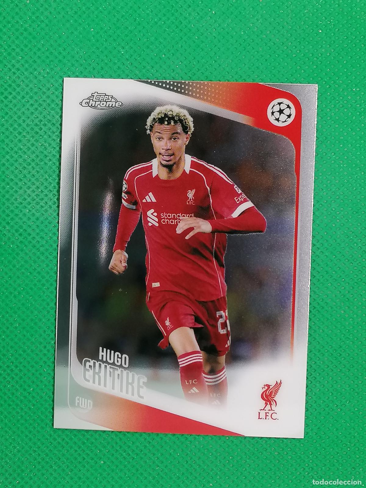 Cromos de Futebol: 176 HUGO EKITIKE LIVERPOOL ⚽ TOPPS CHROME UCC 25 26 2025 2026 ⚽