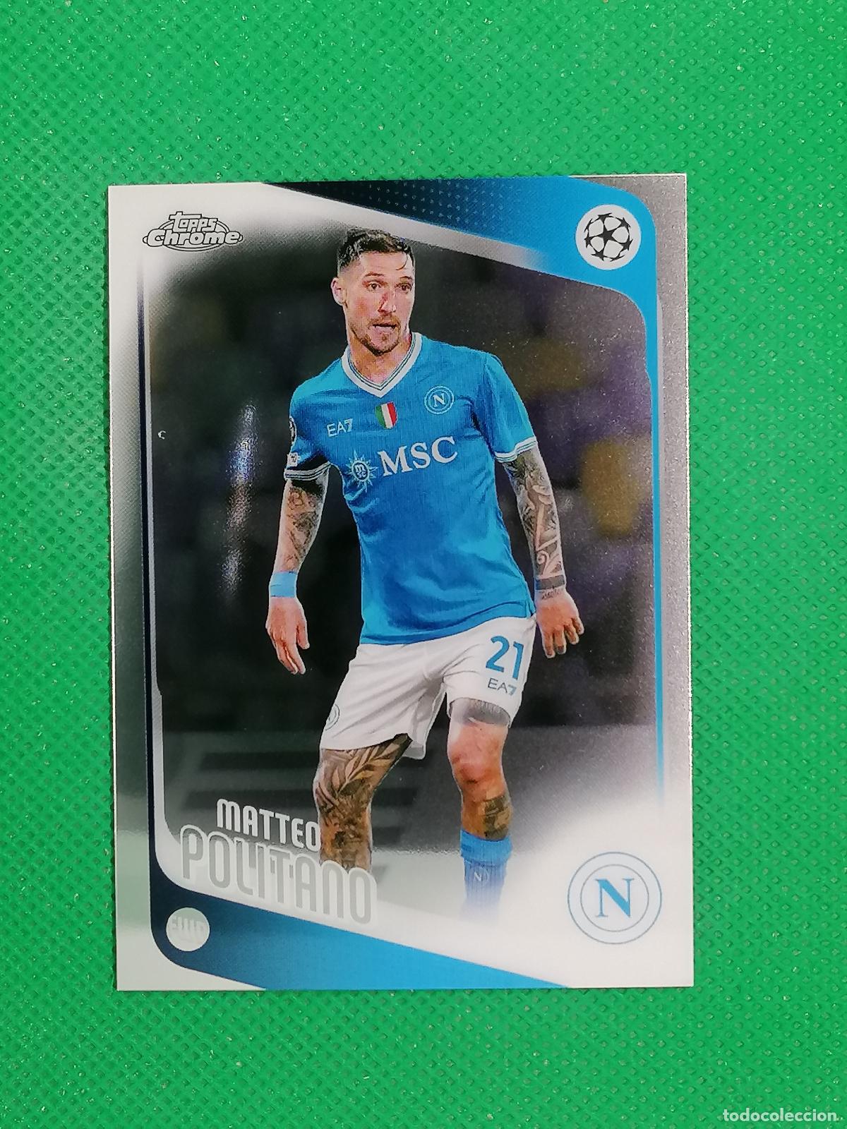 Cromos de F&uacute;tbol: 7 MATTEO POLITANO NAPOLES ⚽ TOPPS CHROME UCC 25 26 2025 2026 ⚽