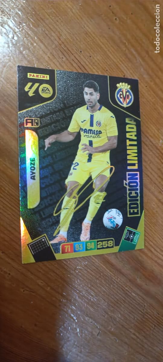 Cromos de F&uacute;tbol: CROMO DE FUTBOL ADRENALYN XL AYOZE EDICI&Oacute;N LIMITADA FIRMADA 25 26 2025 2026