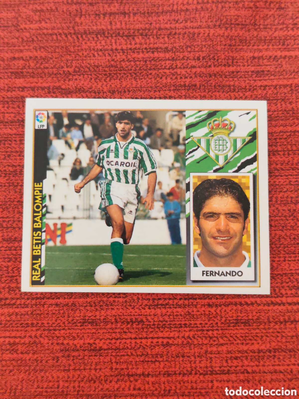 Cromos de F&uacute;tbol: FICHAJE 1 FERNANDO REAL BETIS EDICIONES ESTE 1997 1998