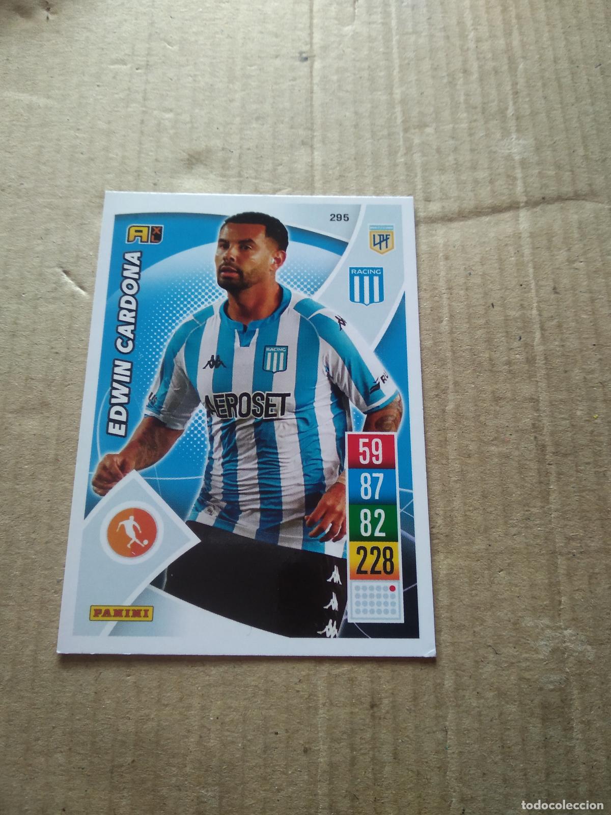 Cromos de F&uacute;tbol: 295 EDWIN CARDONA RACING CROMO FUTBOL ARGENTINO 21-22 PANINI LIGA ARGENTINA 2021-2022