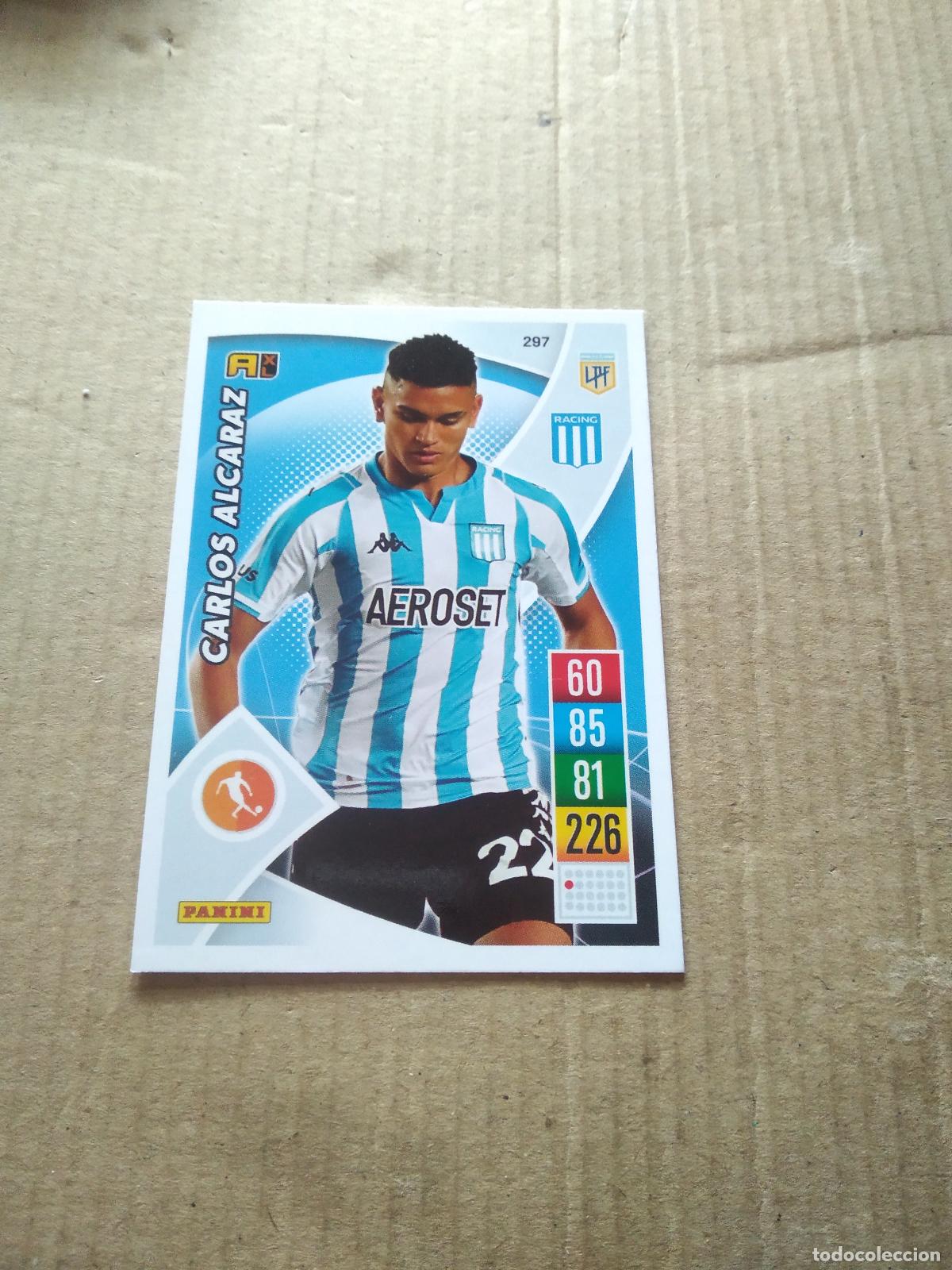 Cromos de F&uacute;tbol: 297 CARLOS ALCARAZ RACING CROMO FUTBOL ARGENTINO 21-22 PANINI LIGA ARGENTINA 2021-2022