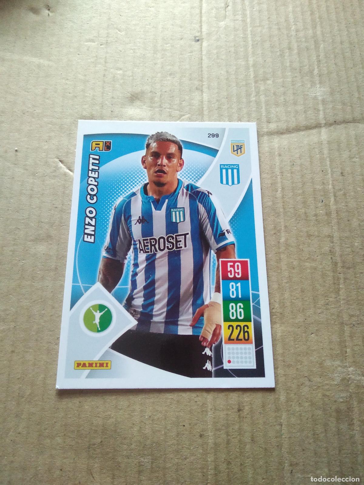 Cromos de F&uacute;tbol: 299 ENZO COPETTI RACING CROMO FUTBOL ARGENTINO 21-22 PANINI LIGA ARGENTINA 2021-2022