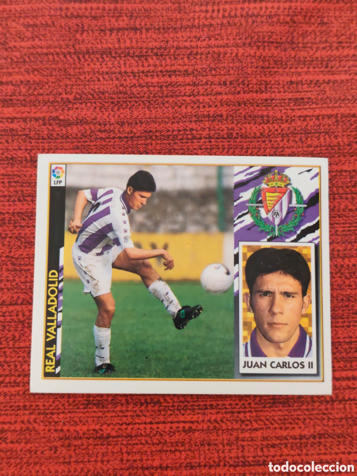 Cromos de F&uacute;tbol: FICHAJE 4 JUAN CARLOS II REAL VALLADOLID EDICIONES ESTE 1997 1998