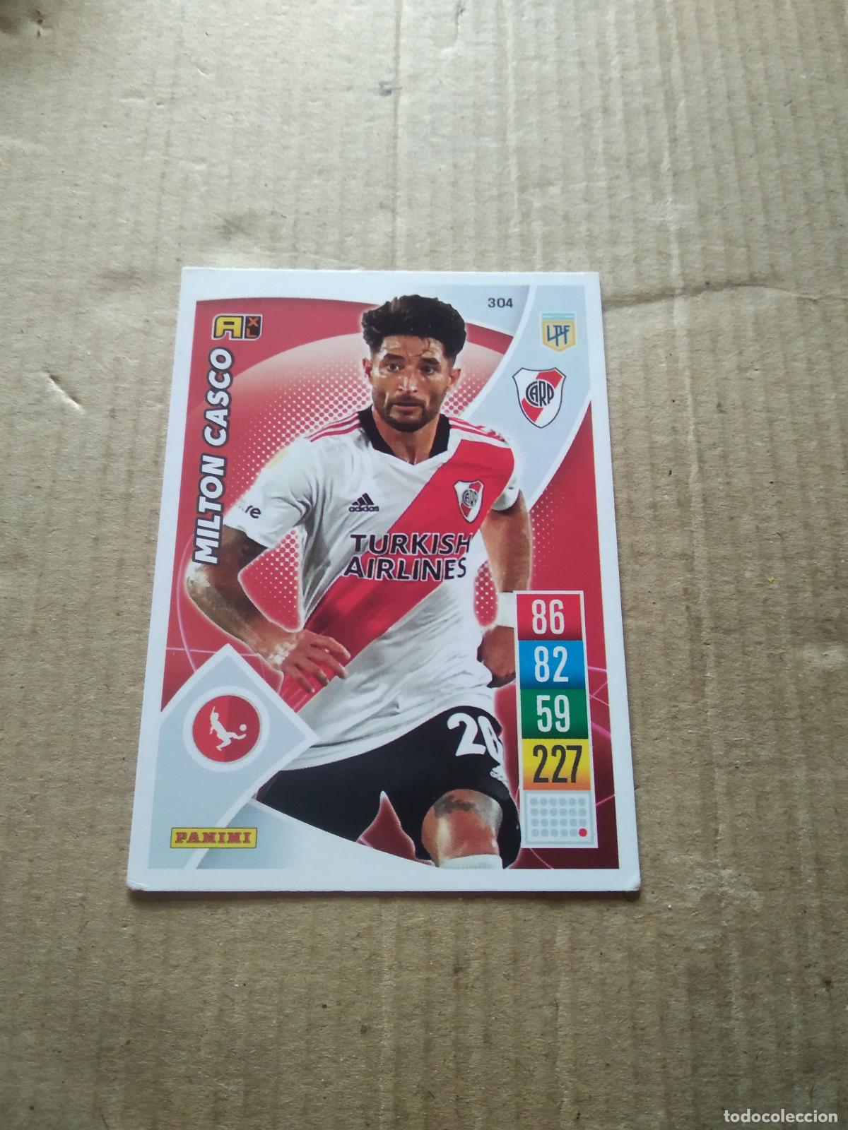 Cromos de F&uacute;tbol: 304 MILTON CASCO RIVER PLATE CROMO FUTBOL ARGENTINO 21-22 PANINI LIGA ARGENTINA 2021-2022