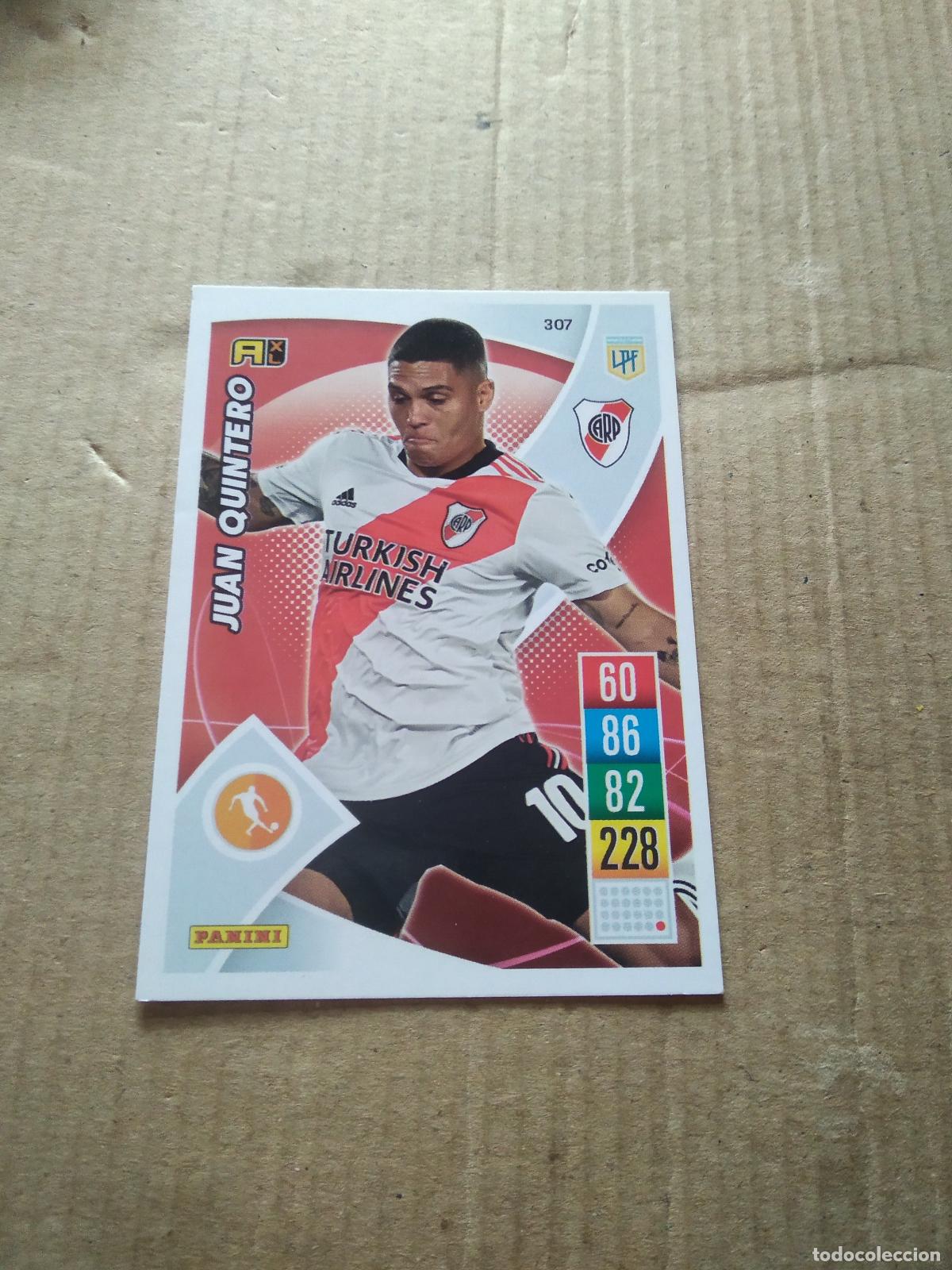 Cromos de F&uacute;tbol: 307 JUAN QUINTERO RIVER PLATE CROMO FUTBOL ARGENTINO 21-22 PANINI LIGA ARGENTINA 2021-2022