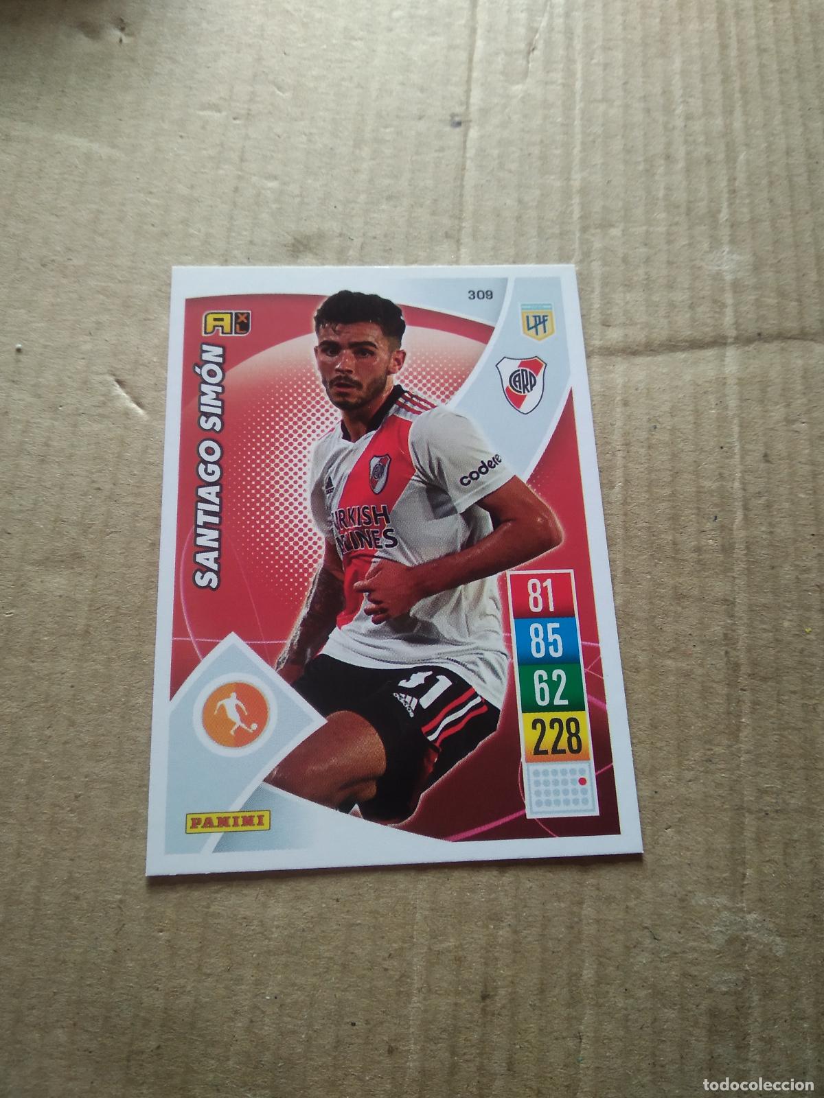 Cromos de F&uacute;tbol: 309 SANTIAGO SIMON RIVER PLATE CROMO FUTBOL ARGENTINO 21-22 PANINI LIGA ARGENTINA 2021-2022
