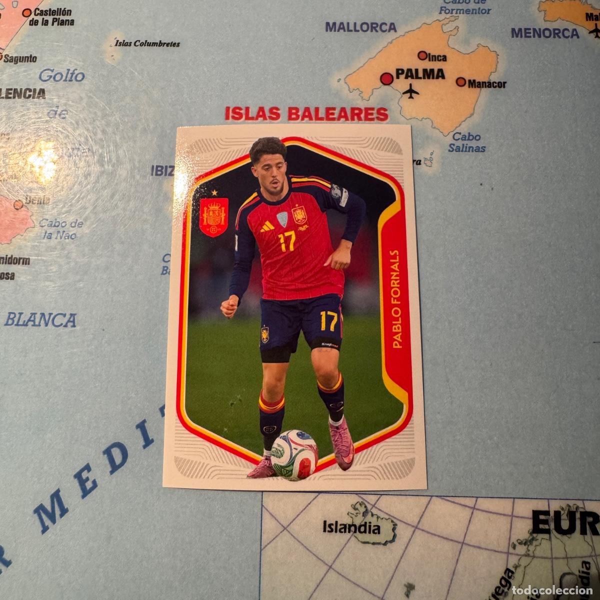 Cromos de F&uacute;tbol: Pablo Fornals n&uacute;mero 45 la selecci&oacute;n espa&ntilde;ola &ldquo;Espa&ntilde;a 2026&rdquo; del Carrefour 2026