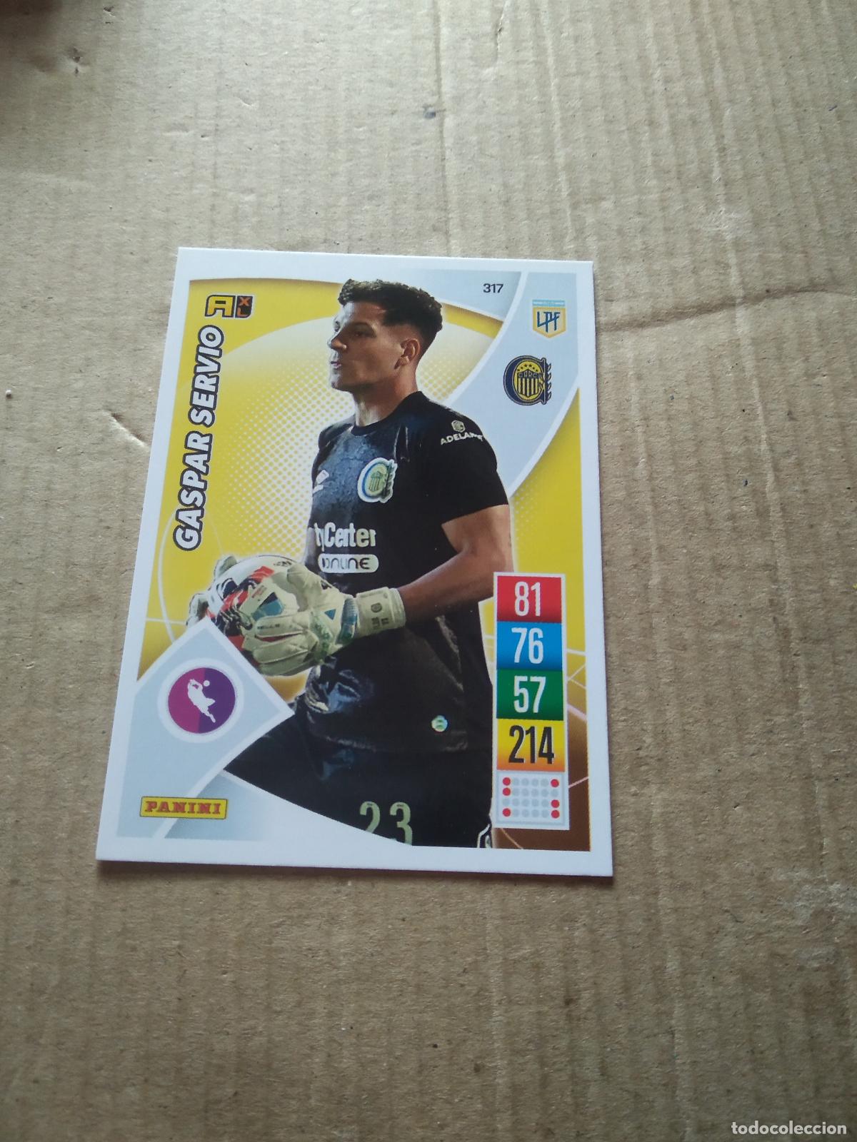 Cromos de F&uacute;tbol: 317 GASPAR SERVIO ROSARIO CENTRAL CROMO FUTBOL ARGENTINO 21-22 PANINI LIGA ARGENTINA 2021-2022