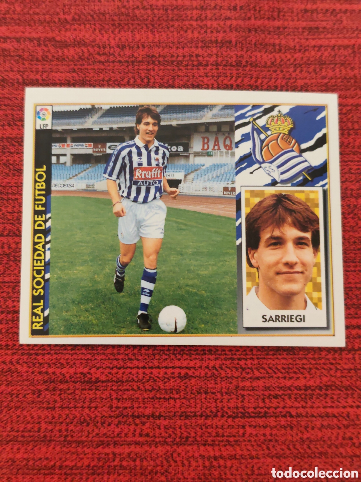 Cartes &agrave; collectionner de Football: FICHAJE 13 SARRIEGI REAL SOCIEDAD EDICIONES ESTE 1997 1998