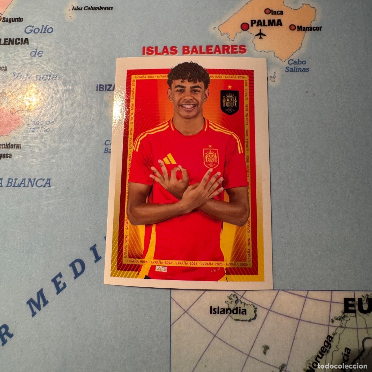 Cartes &agrave; collectionner de Football: Lamine Yamal n&uacute;mero 49 la selecci&oacute;n espa&ntilde;ola &ldquo;Espa&ntilde;a 2026&rdquo; del Carrefour 2026