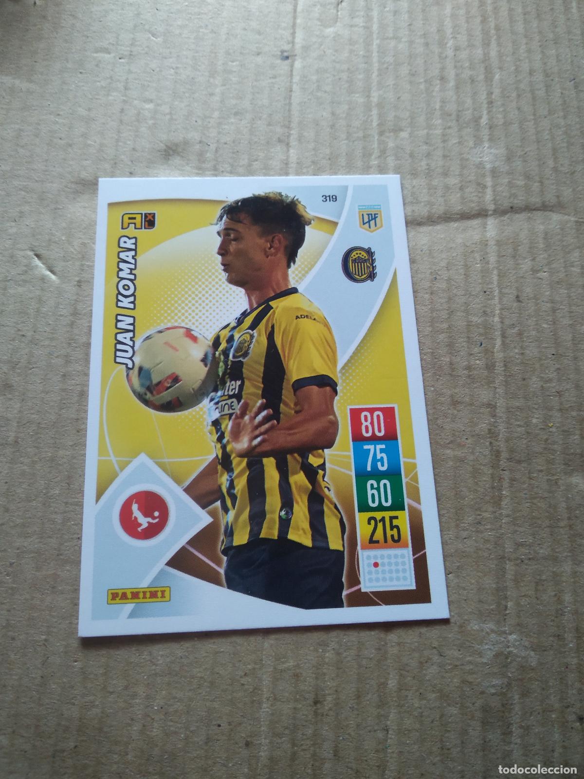 Cartes &agrave; collectionner de Football: 319 JUAN KOMAR ROSARIO CENTRAL CROMO FUTBOL ARGENTINO 21-22 PANINI LIGA ARGENTINA 2021-2022