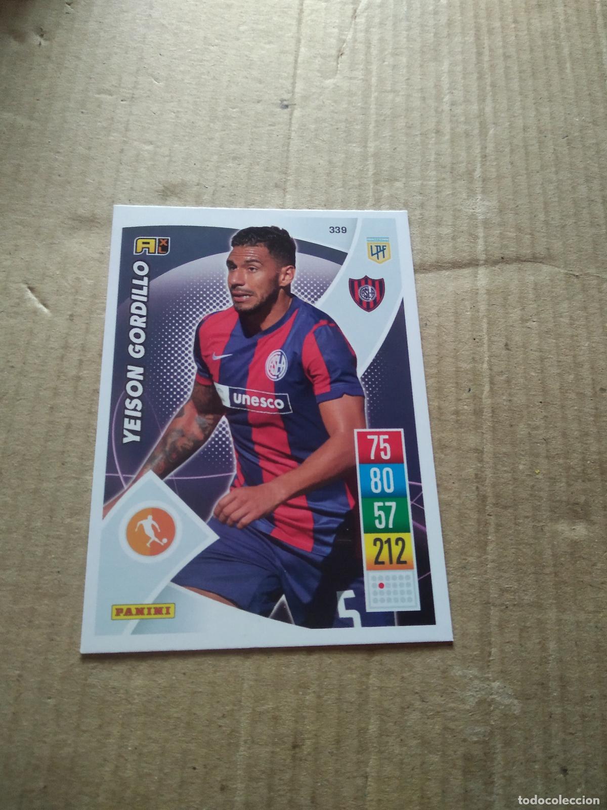 Football Stickers: 339 YEISON GORDILLO SAN LORENZO CROMO FUTBOL ARGENTINO 21-22 PANINI LIGA ARGENTINA 2021-2022