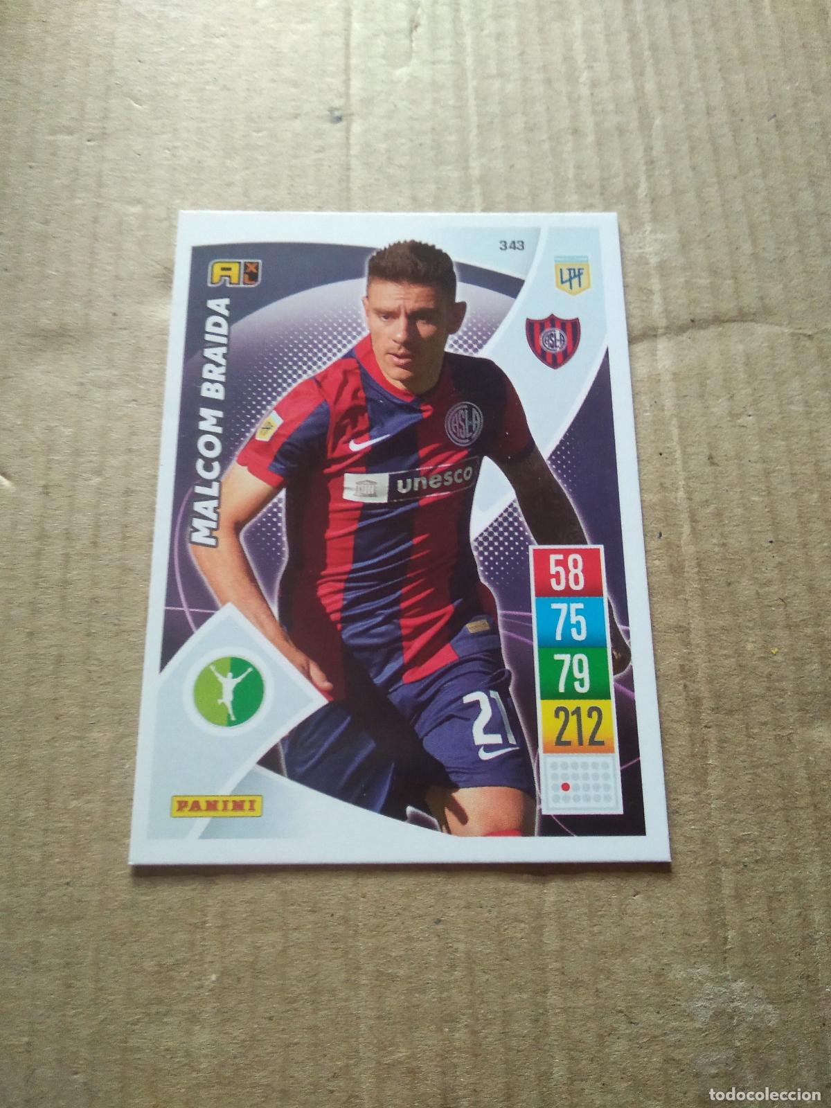 Football Stickers: 343 MALCOM BRAIDA SAN LORENZO CROMO FUTBOL ARGENTINO 21-22 PANINI LIGA ARGENTINA 2021-2022