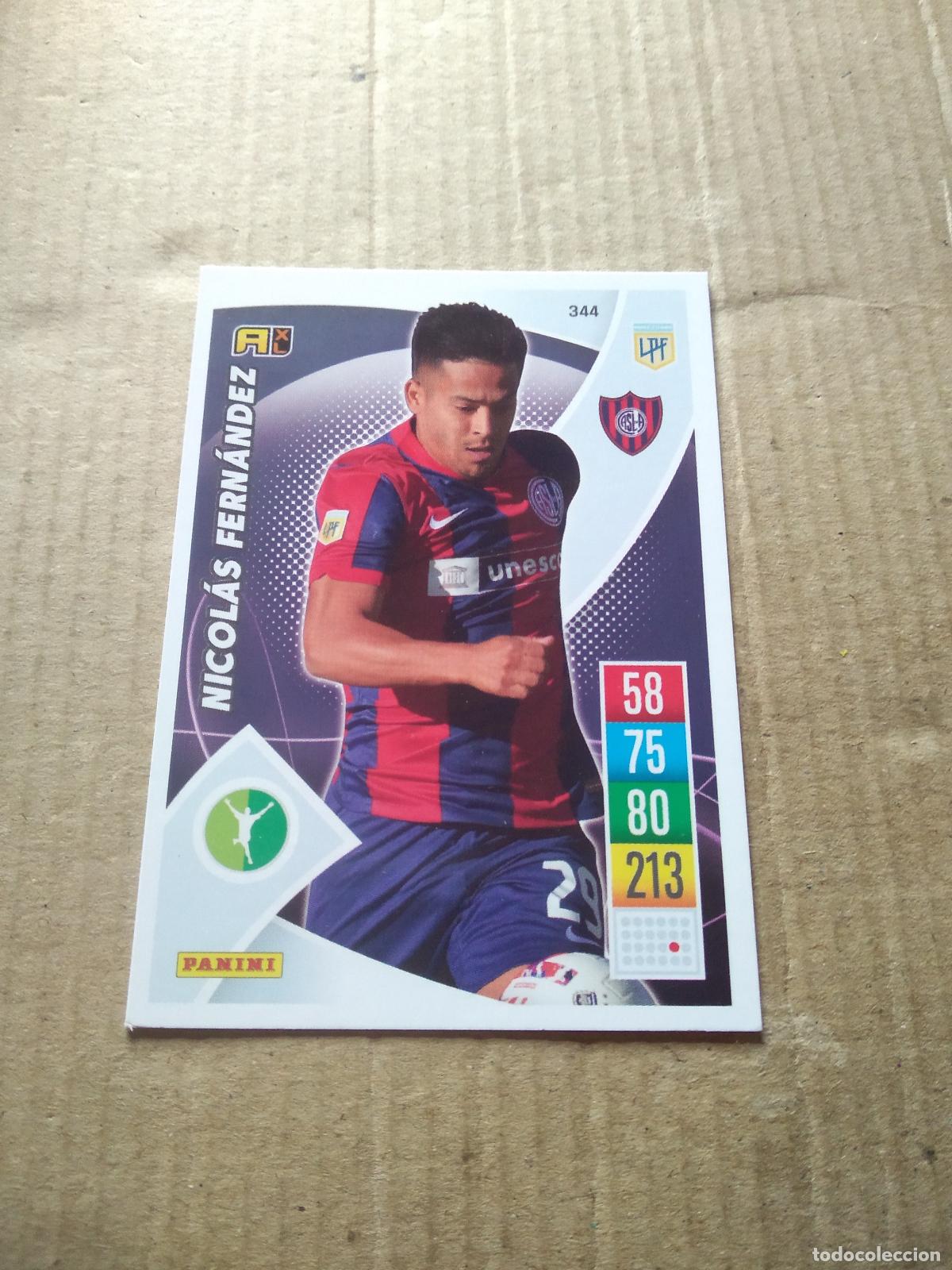 Football Stickers: 344 NICOLAS FERNANDEZ SAN LORENZO CROMO FUTBOL ARGENTINO 21-22 PANINI LIGA ARGENTINA 2021-2022