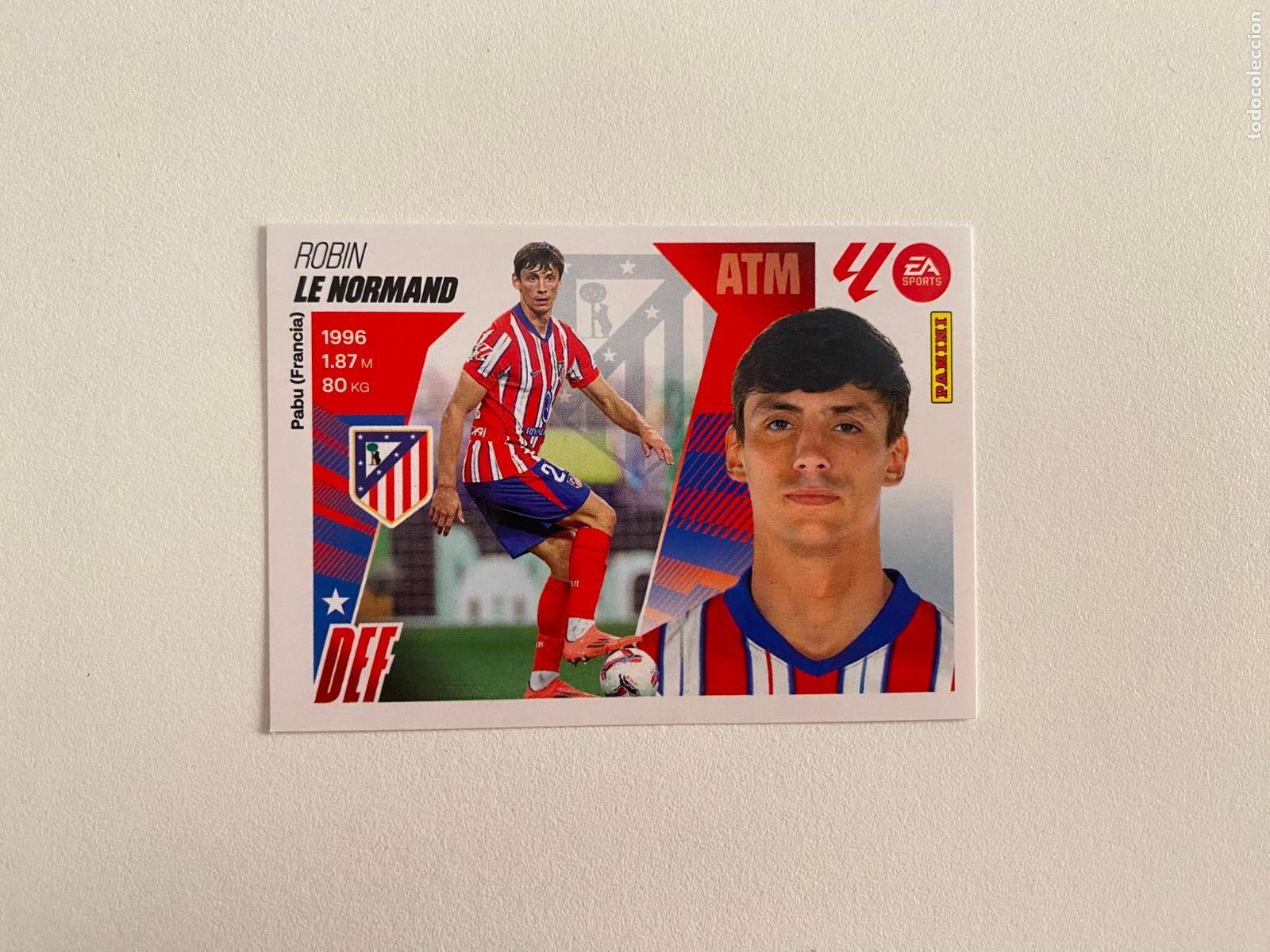 Cromos de F&uacute;tbol: LALIGA ESTE 2025 2026 EA SPORTS 25 26 ALBUM PANINI LIGA N 7 ATL&Eacute;TICO DE MADRID LE NORMAND