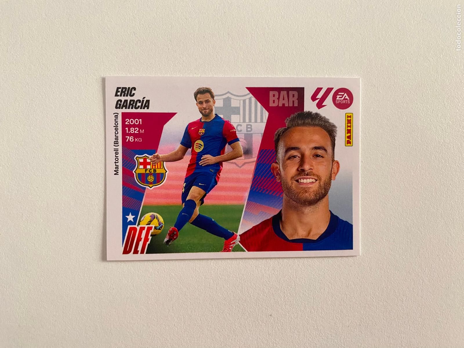 Cromos de F&uacute;tbol: LALIGA ESTE 2025 2026 EA SPORTS 25 26 ALBUM PANINI LIGA N 9A FC BARCELONA ERIC GARC&Iacute;A