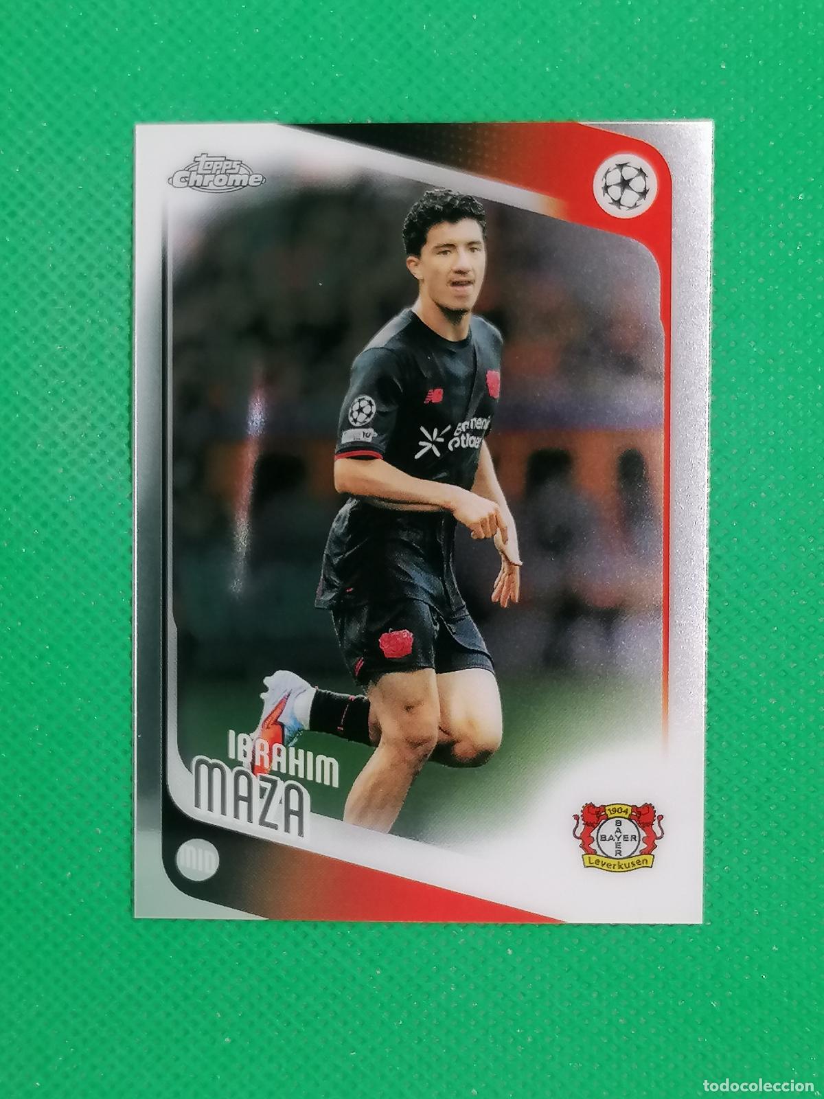 Cromos de F&uacute;tbol: 72 IBRAHIM MAZA BAYERN LEVERKUSEN ⚽ TOPPS CHROME UCC 25 26 2025 2026 ⚽