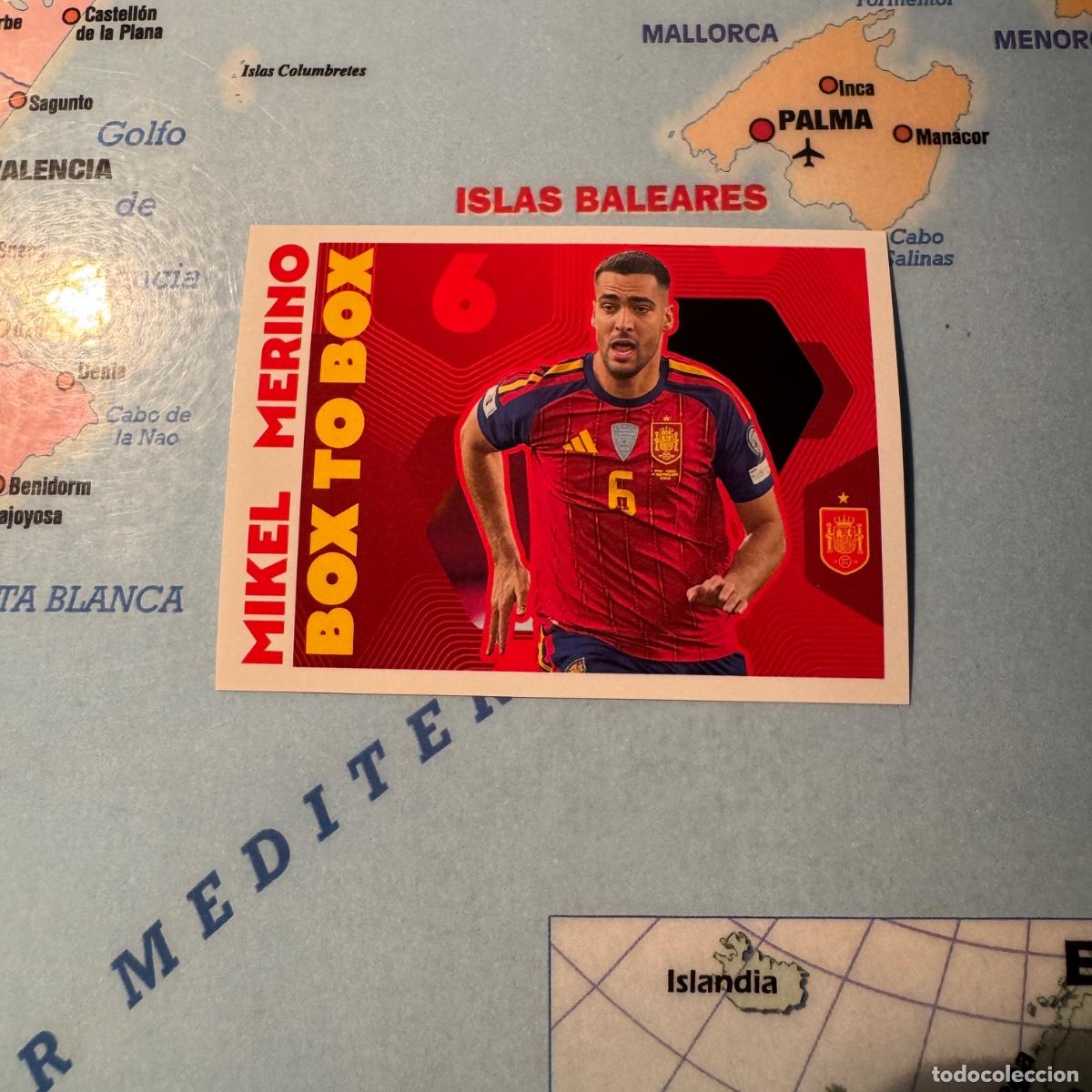 Cromos de F&uacute;tbol: Merino n&uacute;mero 70 la selecci&oacute;n espa&ntilde;ola &ldquo;Espa&ntilde;a 2026&rdquo; del Carrefour 2026