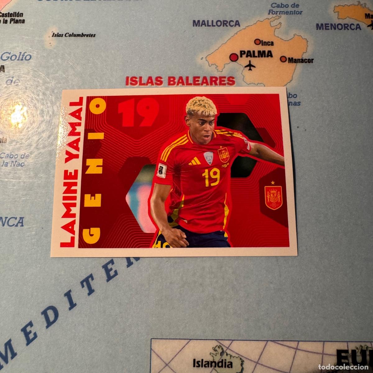Cromos de F&uacute;tbol: Lamine Yamal n&uacute;mero 71 la selecci&oacute;n espa&ntilde;ola &ldquo;Espa&ntilde;a 2026&rdquo; del Carrefour 2026