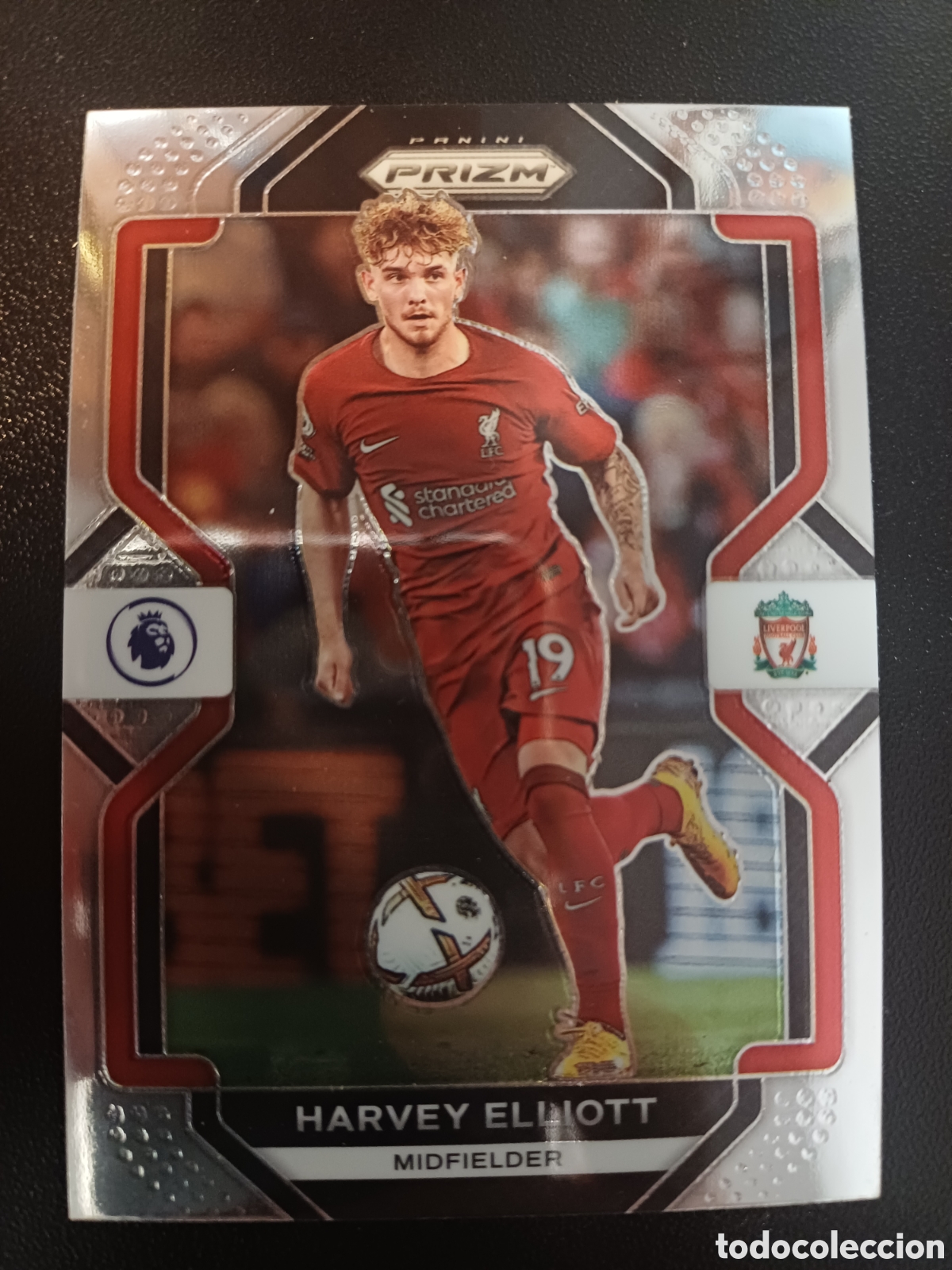 Football Stickers: #184 HARVEY ELLIOT LIVERPOOL FC PANINI PRIZM PREMIER LEAGUE 2022-23