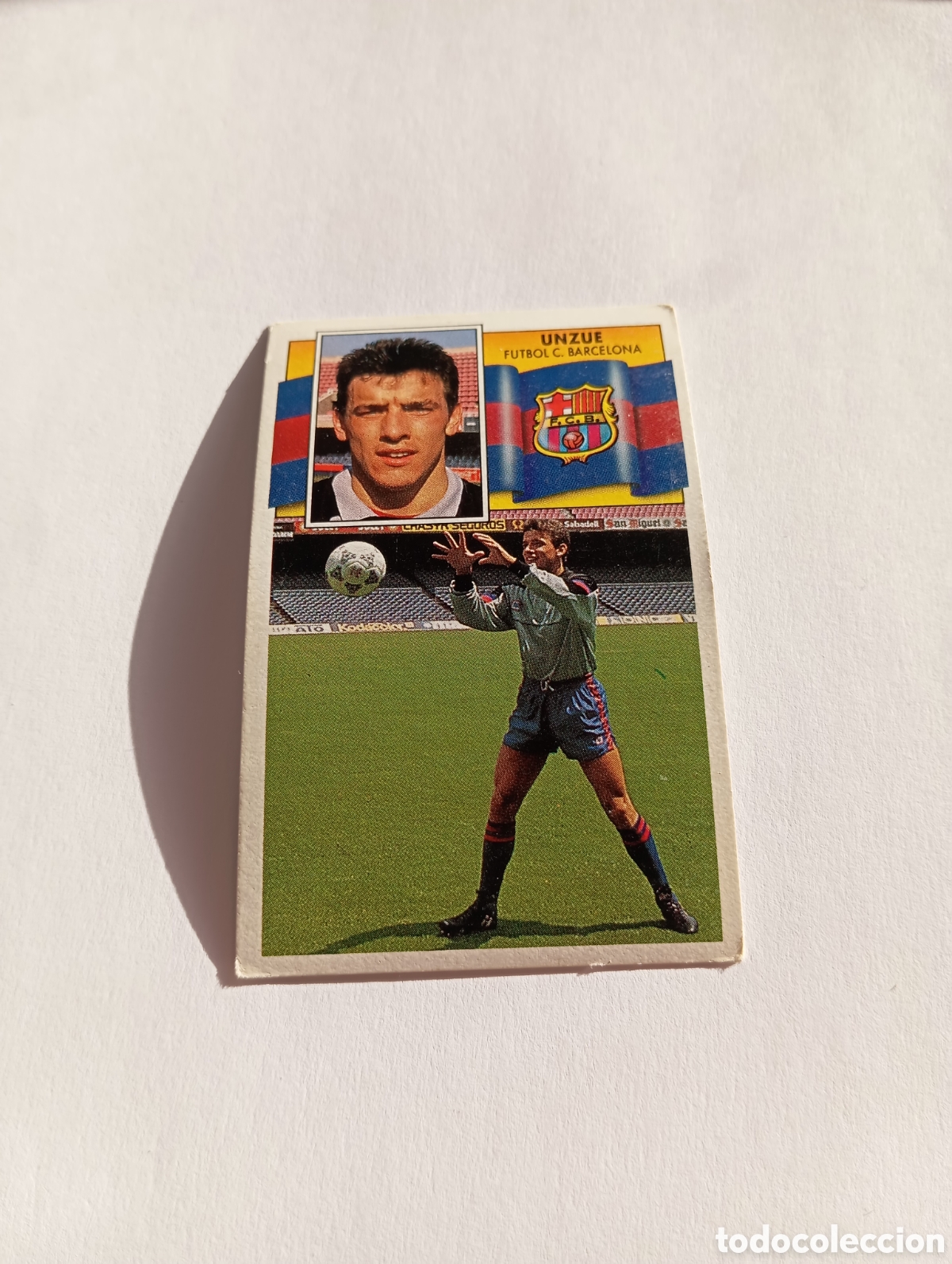 Figurine di Calcio: UNZUE BAJA Barcelona Liga Este 1990 1991 Panini 90 91 NUEVO SIN PEGAR