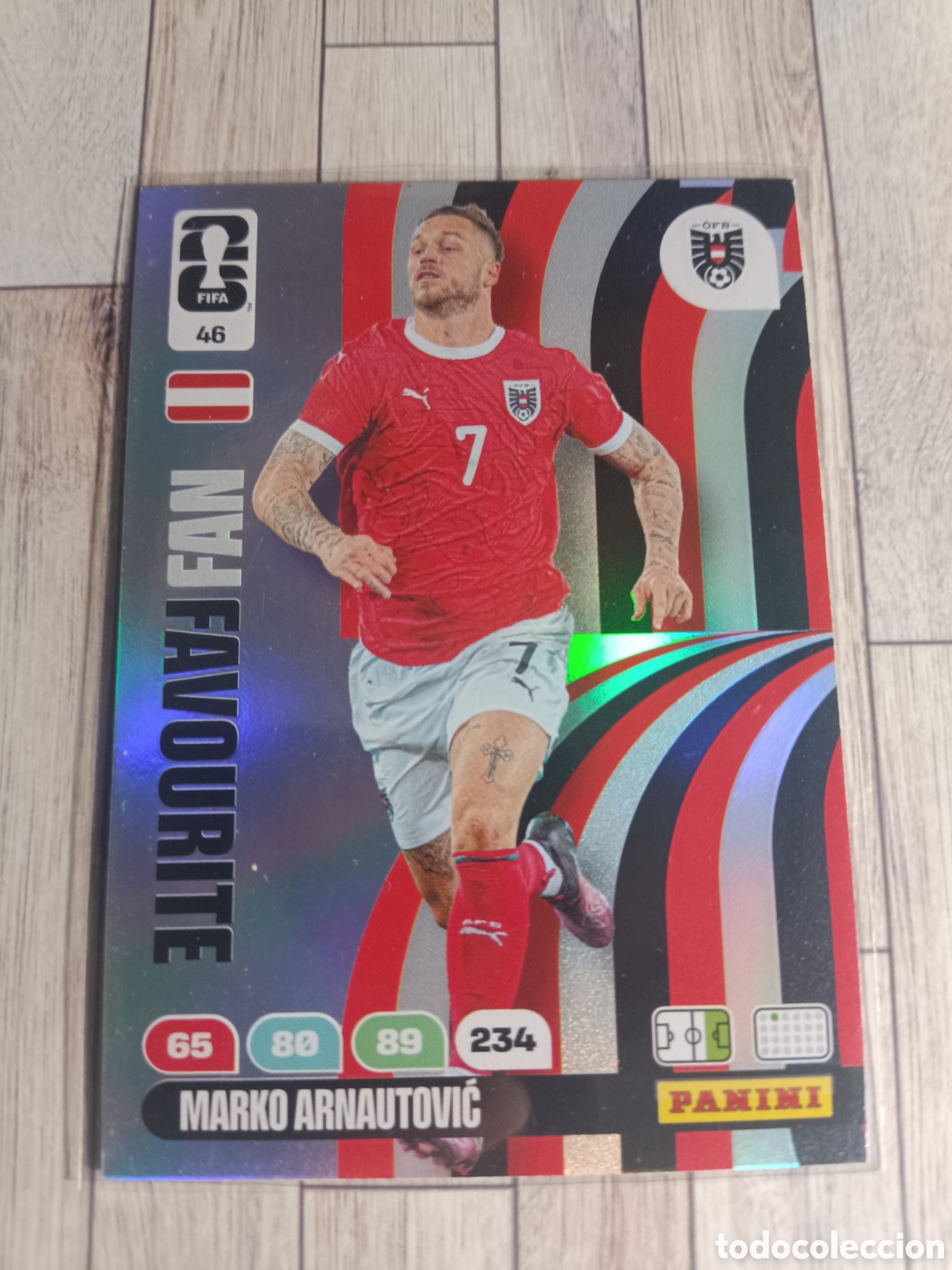 Cromos de F&uacute;tbol: 46 MARKO ARNAUTOVIĆ FAN FAVOURITE AUSTRIA ADRENALYN XL MUNDIAL FIFA WORLD CUP 2026 PANINI