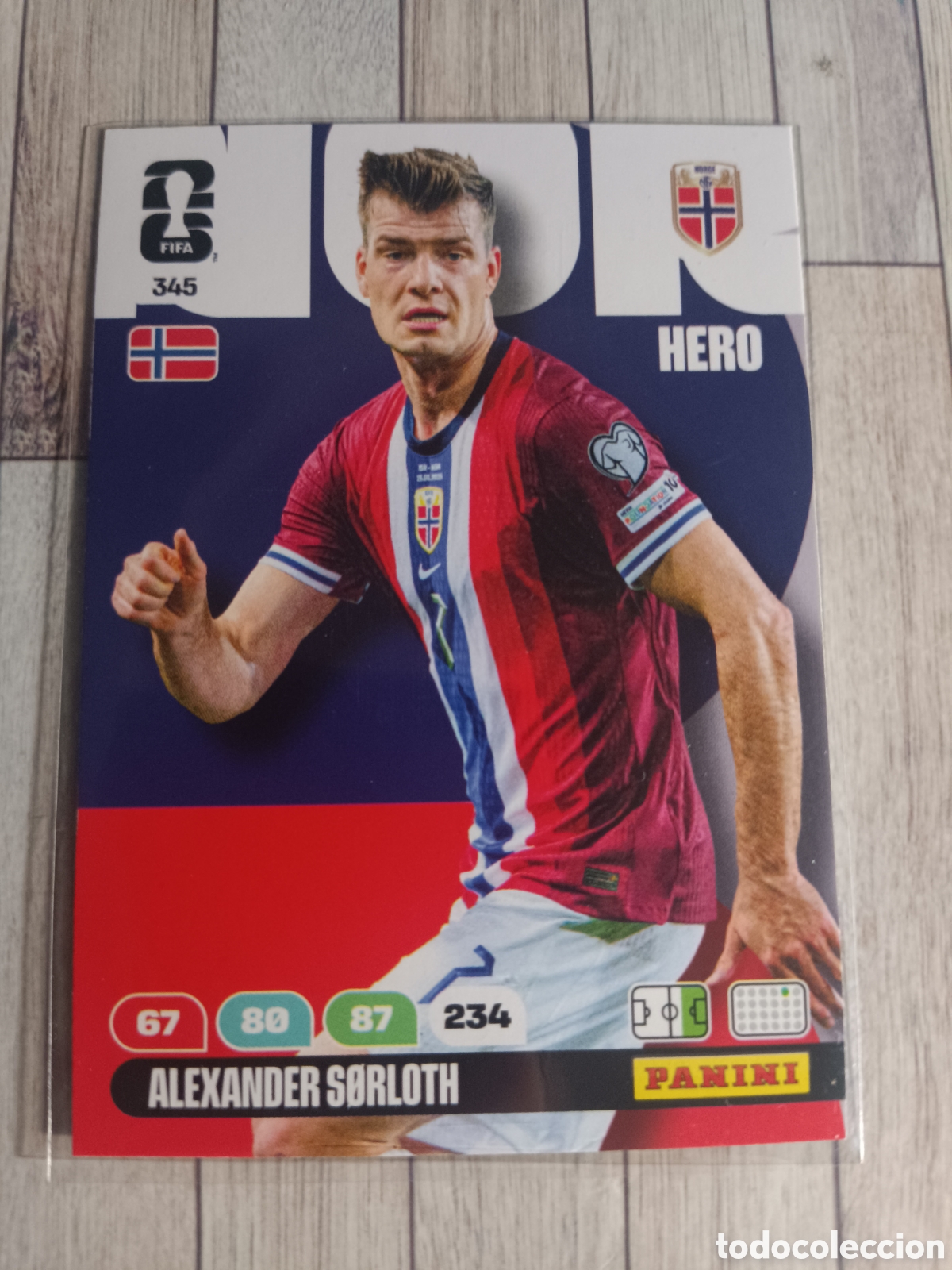 Cromos de F&uacute;tbol: 345 ALEXANDER SORLOTH NORUEGA HERO ADRENALYN XL MUNDIAL FIFA WORLD CUP 2026 PANINI
