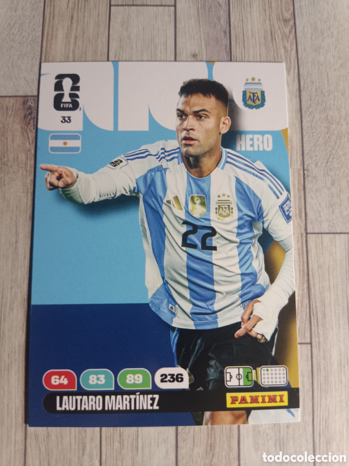 Cromos de Futebol: 33 LAUTARO MARTINEZ ARGENTINA HERO ADRENALYN XL MUNDIAL FIFA WORLD CUP 2026 PANINI