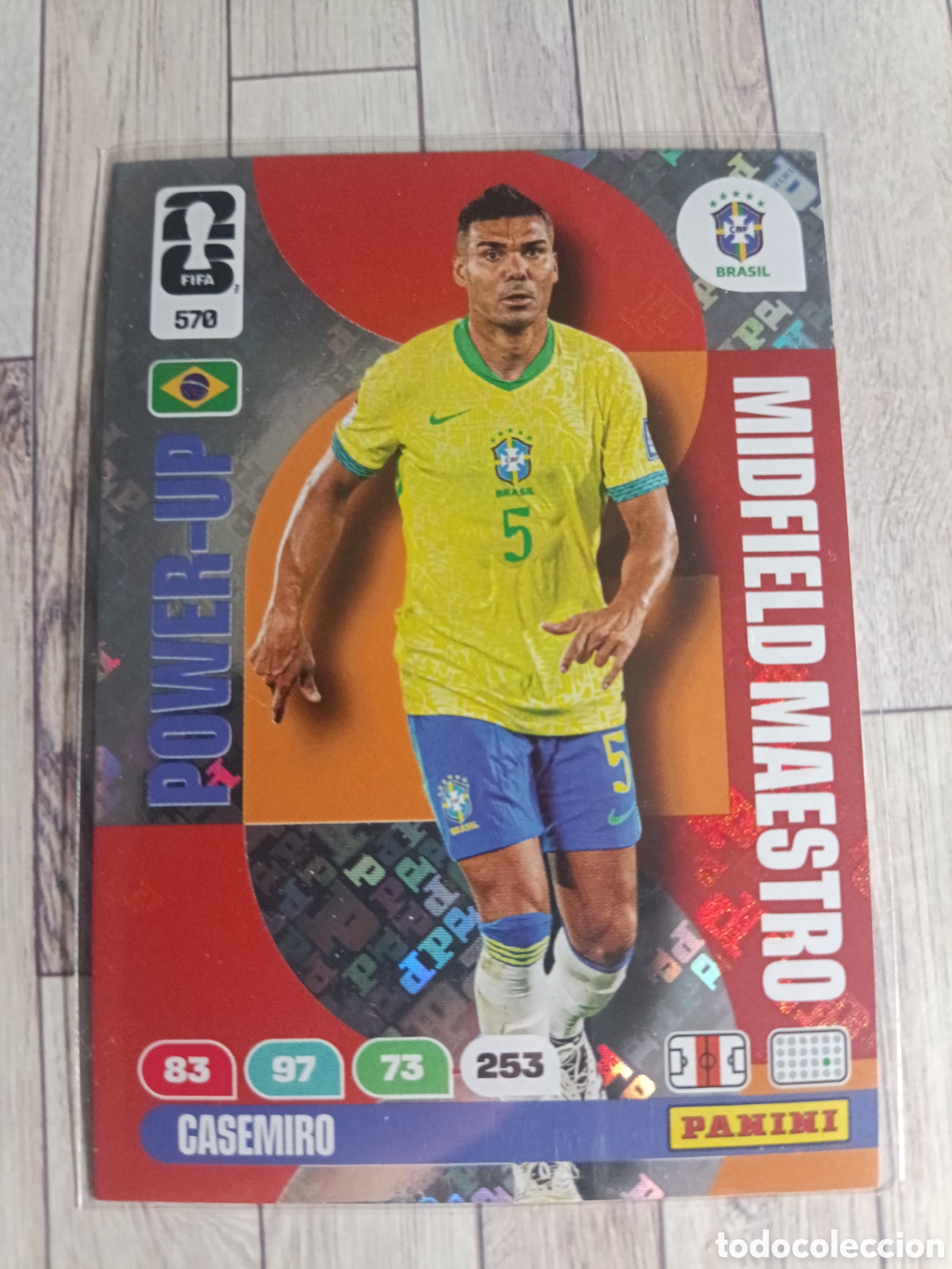 Cromos de F&uacute;tbol: 570 CASEMIRO BRASIL MIDFIELD MAESTRO ADRENALYN XL MUNDIAL FIFA WORLD CUP 2026 PANINI