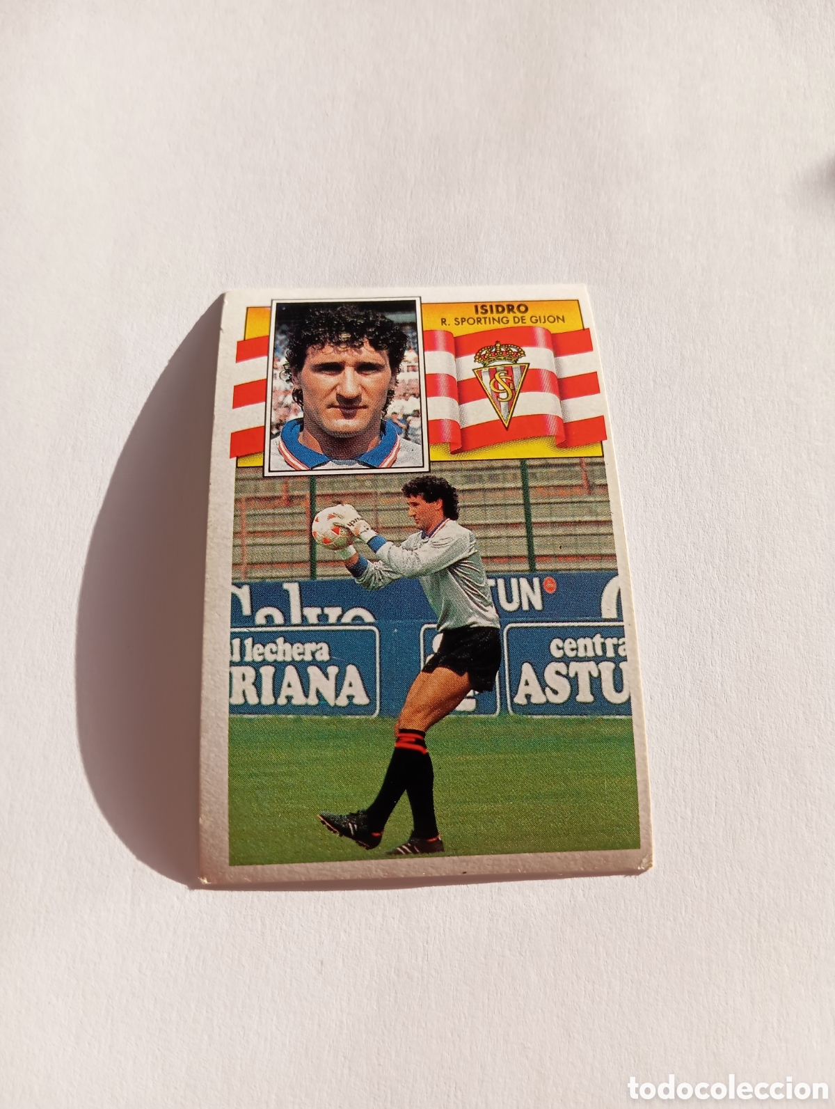 Fu&szlig;ball-Sticker: ISIDRO Sporting de Gij&oacute;n Liga Este 1990 1991 Panini 90 91 NUEVO SIN PEGAR