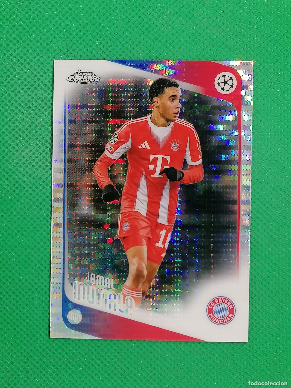 Fu&szlig;ball-Sticker: 130 JAMAL MUSIALA BAYERN MUNICH PULSAR ⚽ TOPPS CHROME UCC 25 26 2025 2026 ⚽