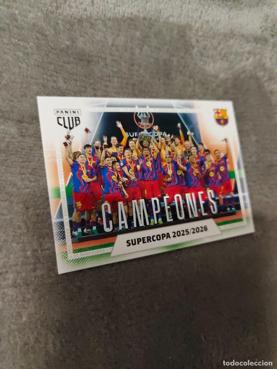 Cromos de F&uacute;tbol: 5 PANINI CLUB BARCELONA 25 26 SUPERCOPA 2025/2026 ADN 2025 2026