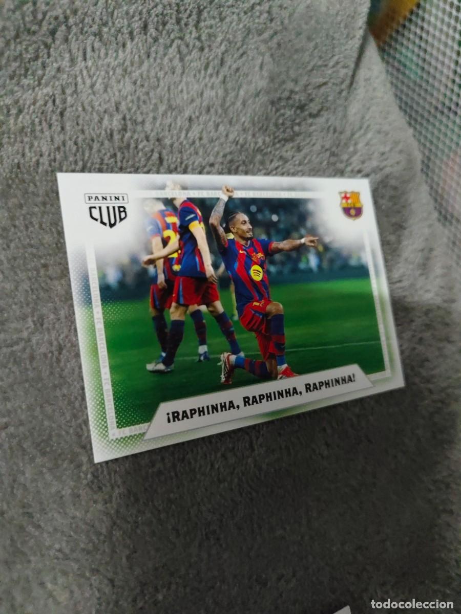 Cromos de F&uacute;tbol: 6 PANINI CLUB BARCELONA 25 26 &iexcl;RAPHINHA, RAPHINHA, RAPHINHA! ADN 2025 2026