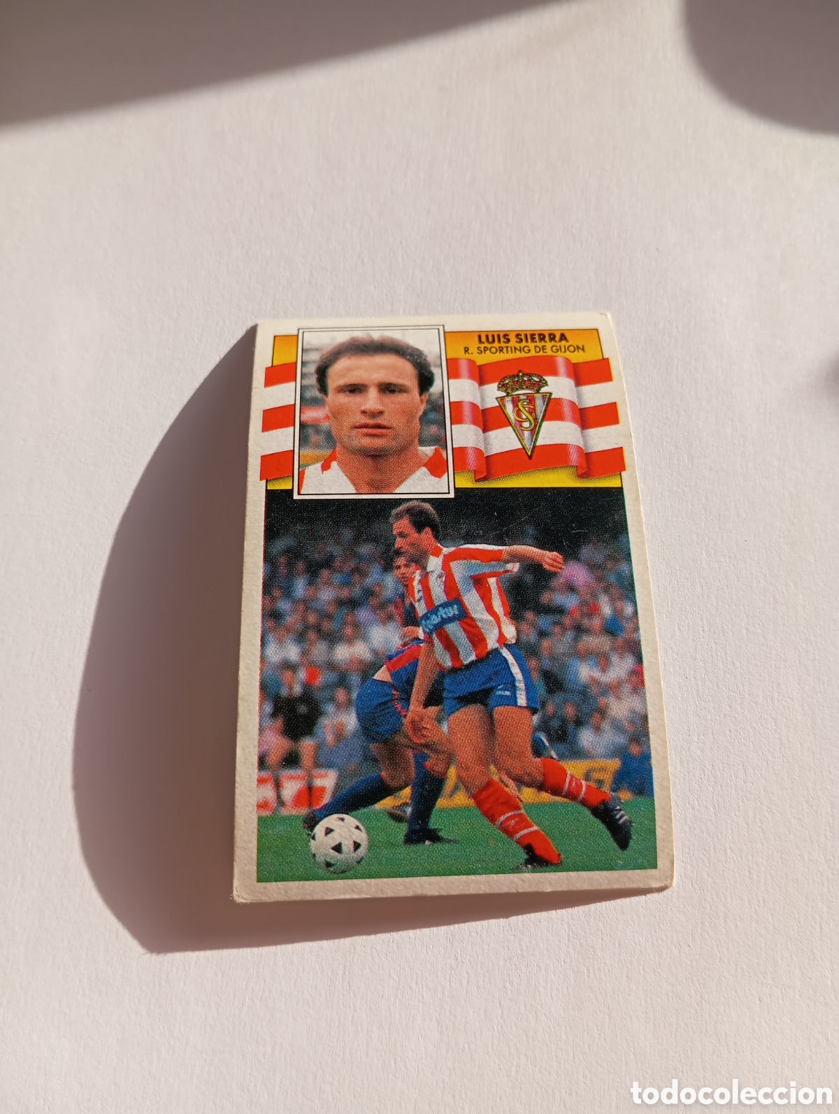 Cromos de F&uacute;tbol: LUIS SIERRA Sporting de Gij&oacute;n Liga Este 1990 1991 Panini 90 91 NUEVO SIN PEGAR