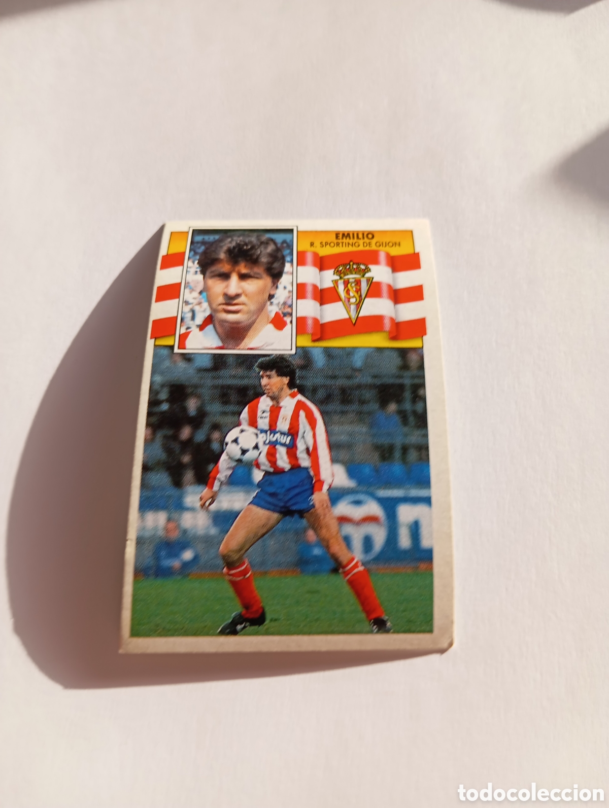 Cromos de F&uacute;tbol: EMILIO Sporting de Gij&oacute;n Liga Este 1990 1991 Panini 90 91 NUEVO SIN PEGAR
