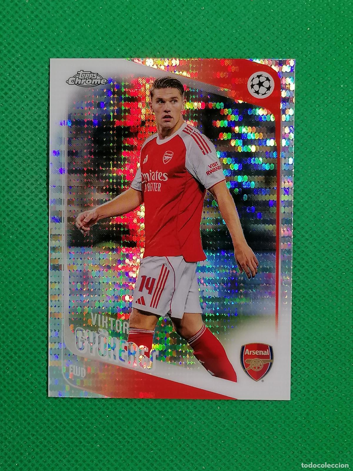 Cromos de F&uacute;tbol: 42 VIKTOR GYOKERES ARSENAL PULSAR ⚽ TOPPS CHROME UCC 25 26 2025 2026 ⚽