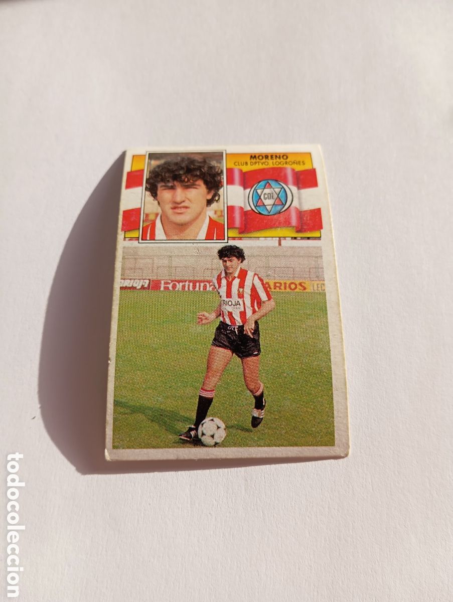 Cromos de F&uacute;tbol: MORENO Logro&ntilde;&eacute;s Liga Este 1990 1991 Panini 90 91 NUEVO SIN PEGAR