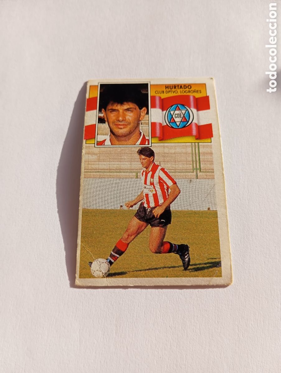 Cromos de F&uacute;tbol: HURTADO COLOCA Logro&ntilde;&eacute;s Liga Este 1990 1991 Panini 90 91 NUEVO SIN PEGAR
